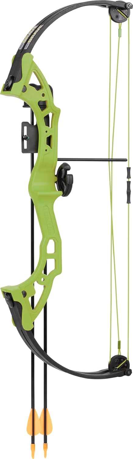 Bear Archery Brave Youth Compound Bow - Green, Right Hand (Ages 8+)