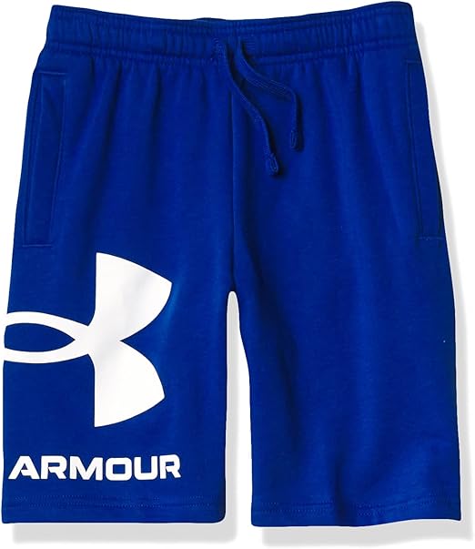 Under Armour Boys' Rival Fleece Logo Shorts - Bright Blue, Large