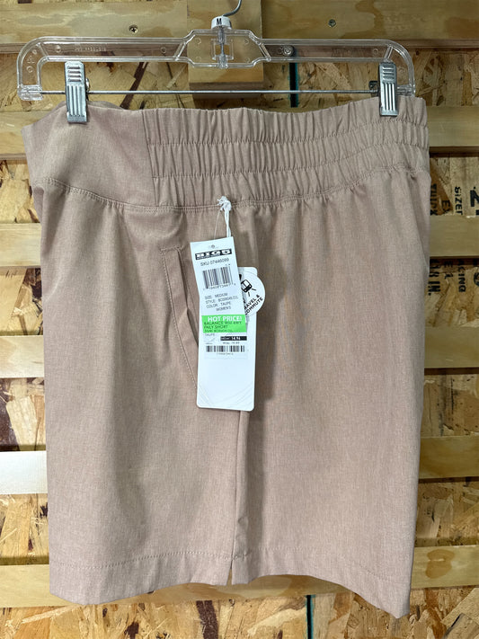 Balance Collection Women's 4-Way Stretch Active Shorts - Medium, Taupe