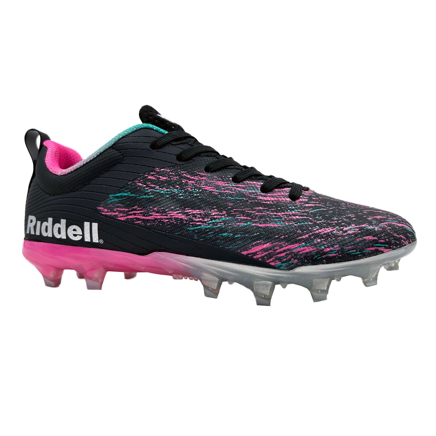 Riddell Meridian TPU Women's Flag Football Cleats - Black/Pink, Size 6