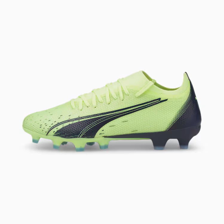 Puma Women's Ultra Match FG/AG Soccer Cleats - Fizzy/Parisian/Blue, Size 8.5