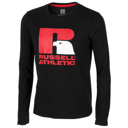 Russell Athletic Boys' Long-Sleeve Graphic T-Shirt - Black, Size XS (6/7)