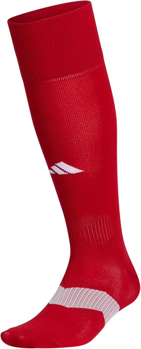 Adidas Unisex Metro Over-the-Calf Soccer Socks - Power Red - Medium
