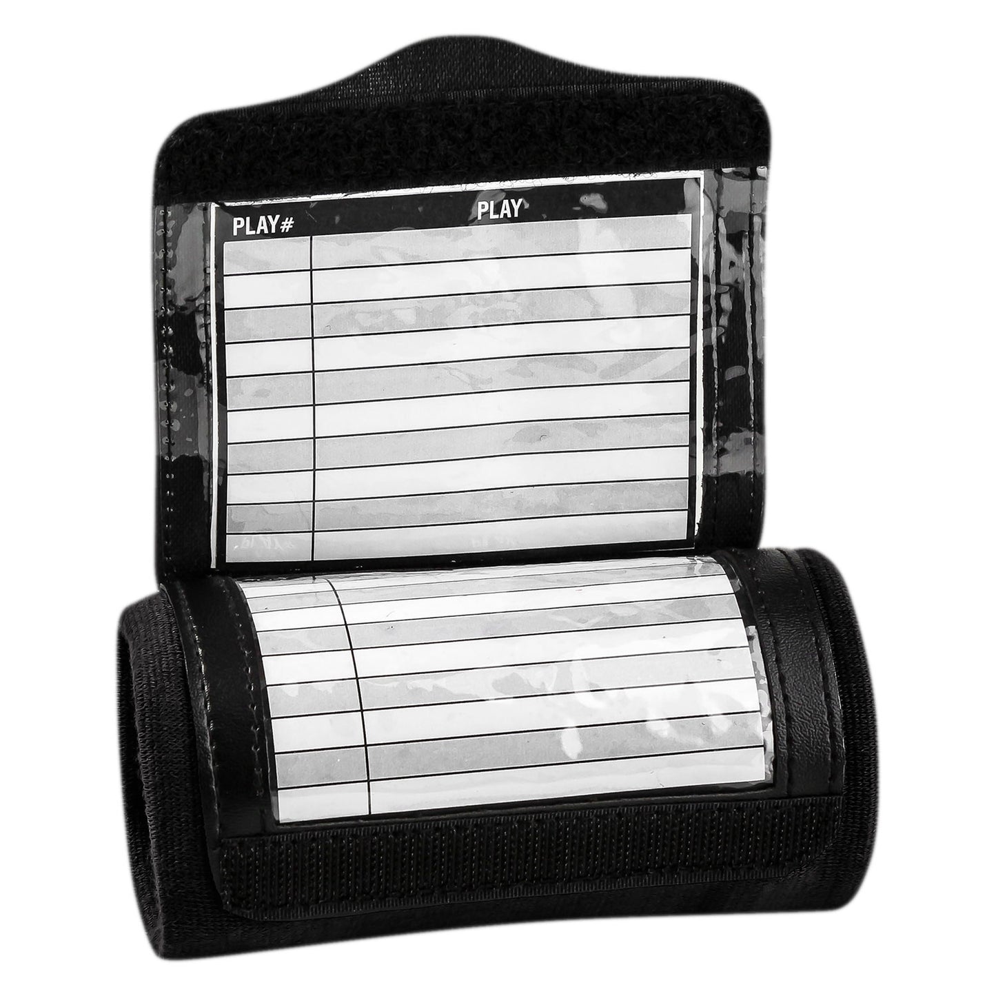 Champro Youth Triple-Play 3-Window Football Wristband Playbook - Black