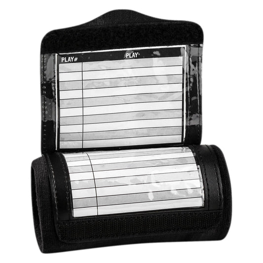 Champro Youth Triple-Play 3-Window Football Wristband Playbook - Black