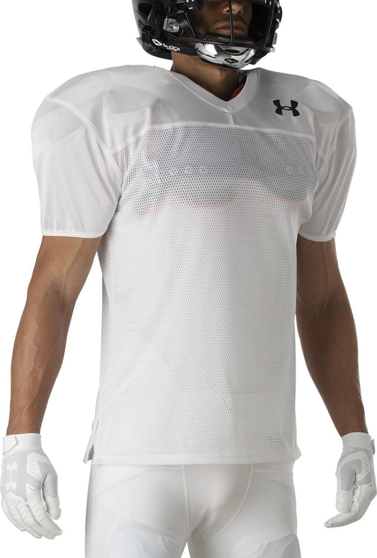 Under Armour Youth Football Practice Jersey - White, Large