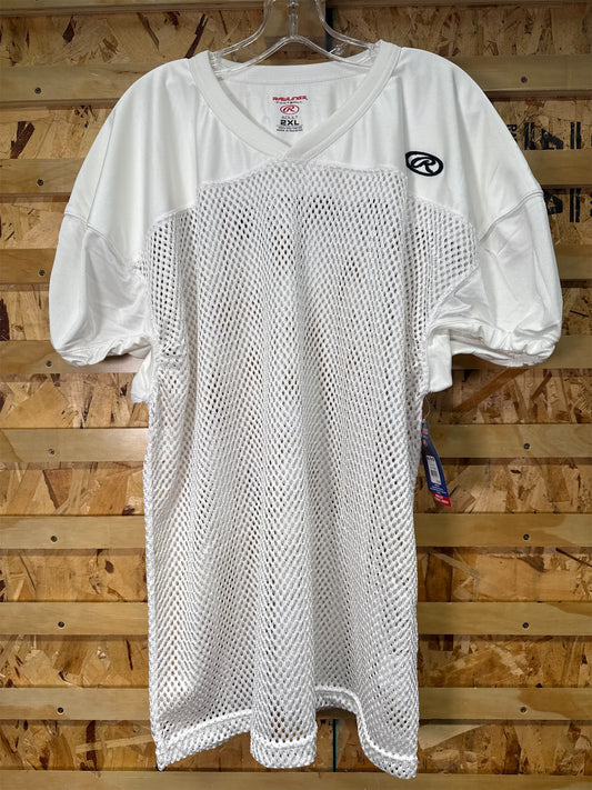 Rawlings Premium Pro Cut Adult Football Practice Jersey - White, 2XL