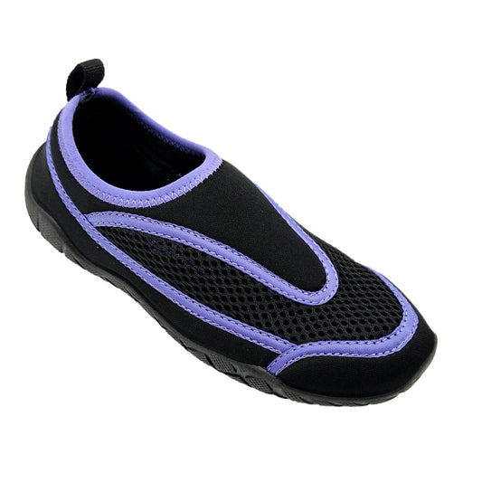 Maui & Sons Tide Kids' Water Shoes - Black/Purple, Size 9