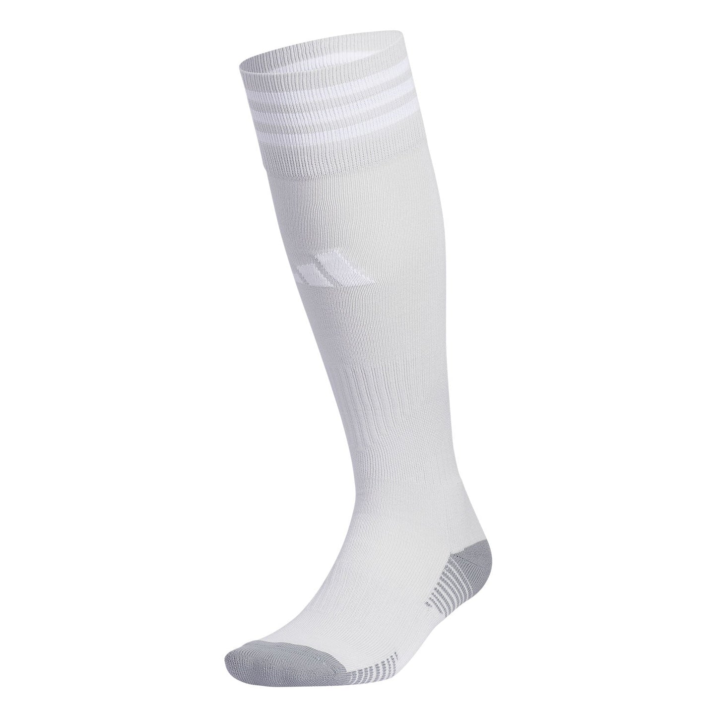 Adidas Copa Zone Cushion V Over-the-Calf Soccer Socks - Light Grey/White, Size S
