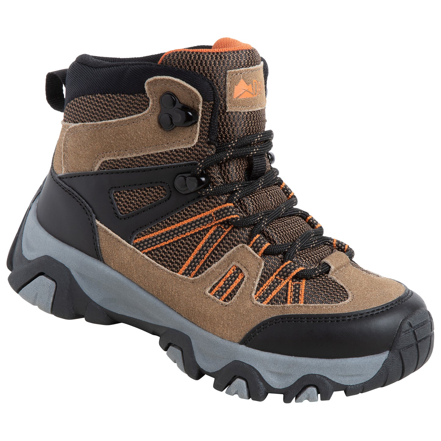 Denali Cypress Boys' Hiking Boots - Brown Combo, Size 7