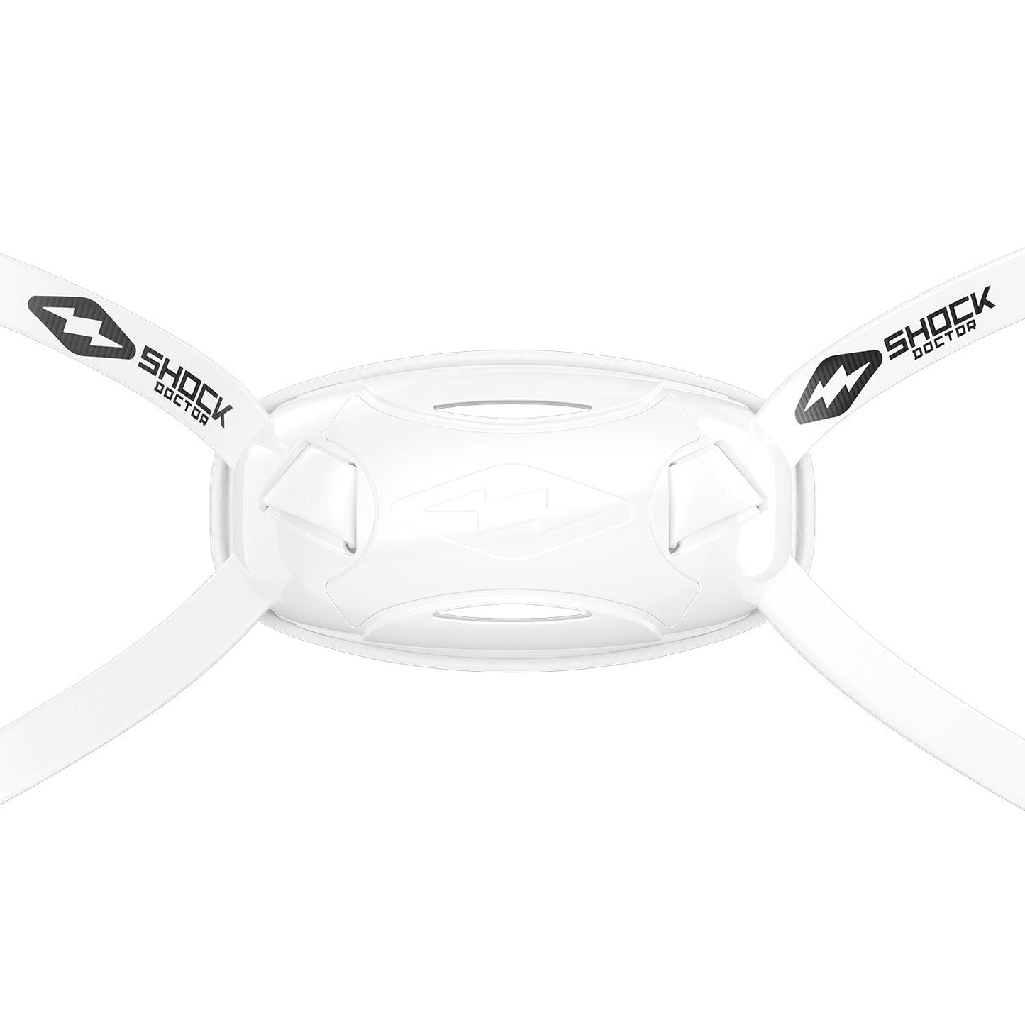 Shock Doctor Showtime Adult Football Chinstrap - White