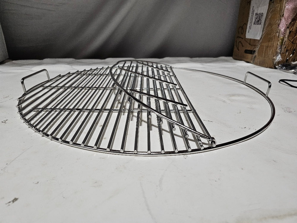 21.5" Round Stainless Steel Hinged BBQ Cooking Grate