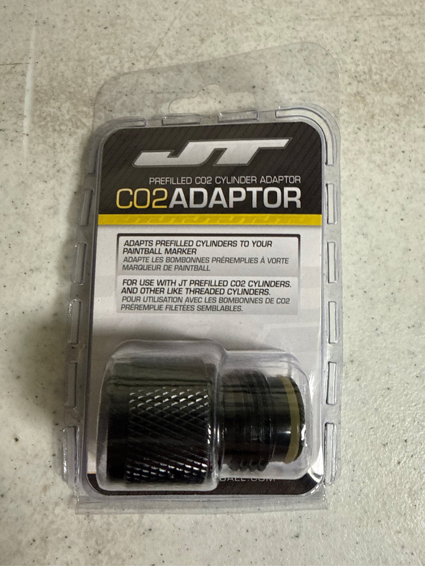 JT Paintball 90g Prefilled CO2 Tank Adaptor