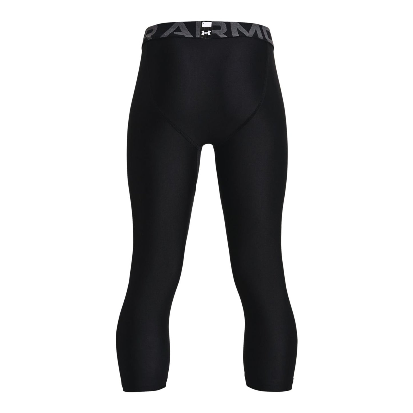 Under Armour Boys' HeatGear Armour 3/4 Compression Leggings - Black, Large