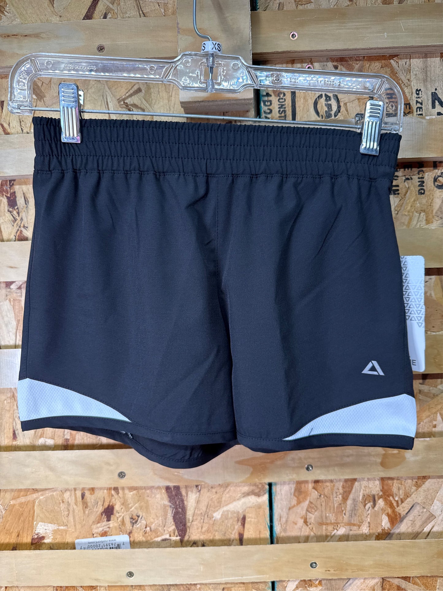 TEC-ONE Girls' Woven 4" Inseam Active Shorts - Black, Size S