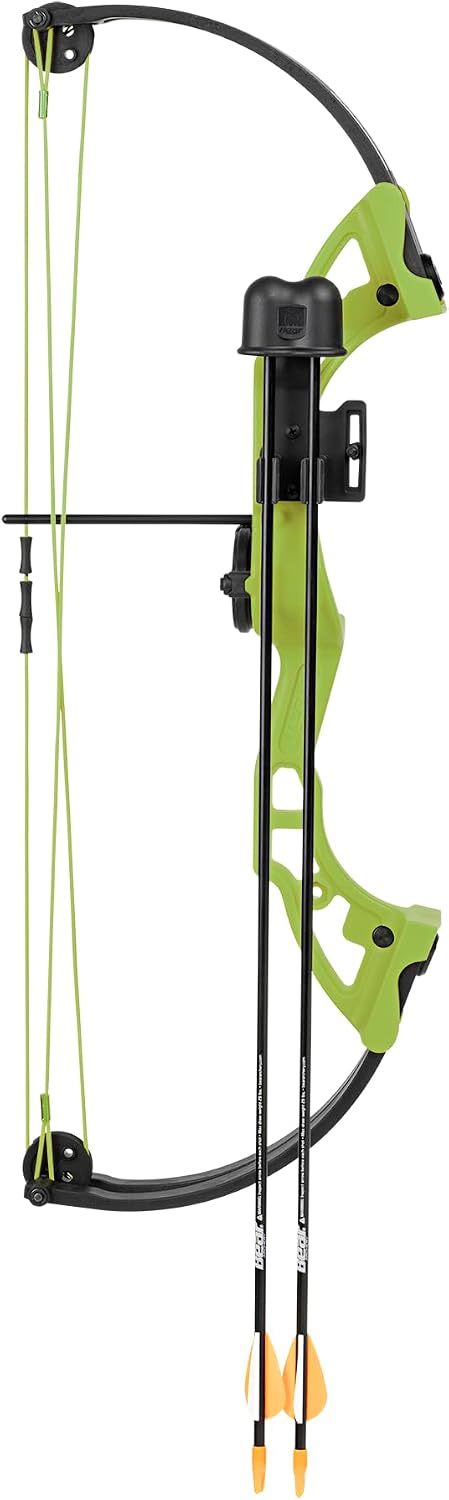 Bear Archery Brave Youth Compound Bow - Green, Right Hand (Ages 8+)