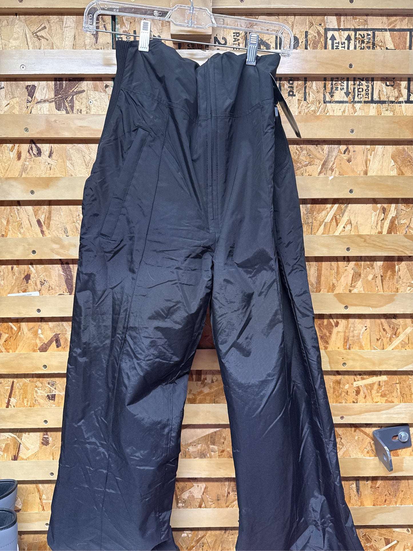 Sport Essentials Women's Adjustable Bib Snow Pants - Black, Size Small