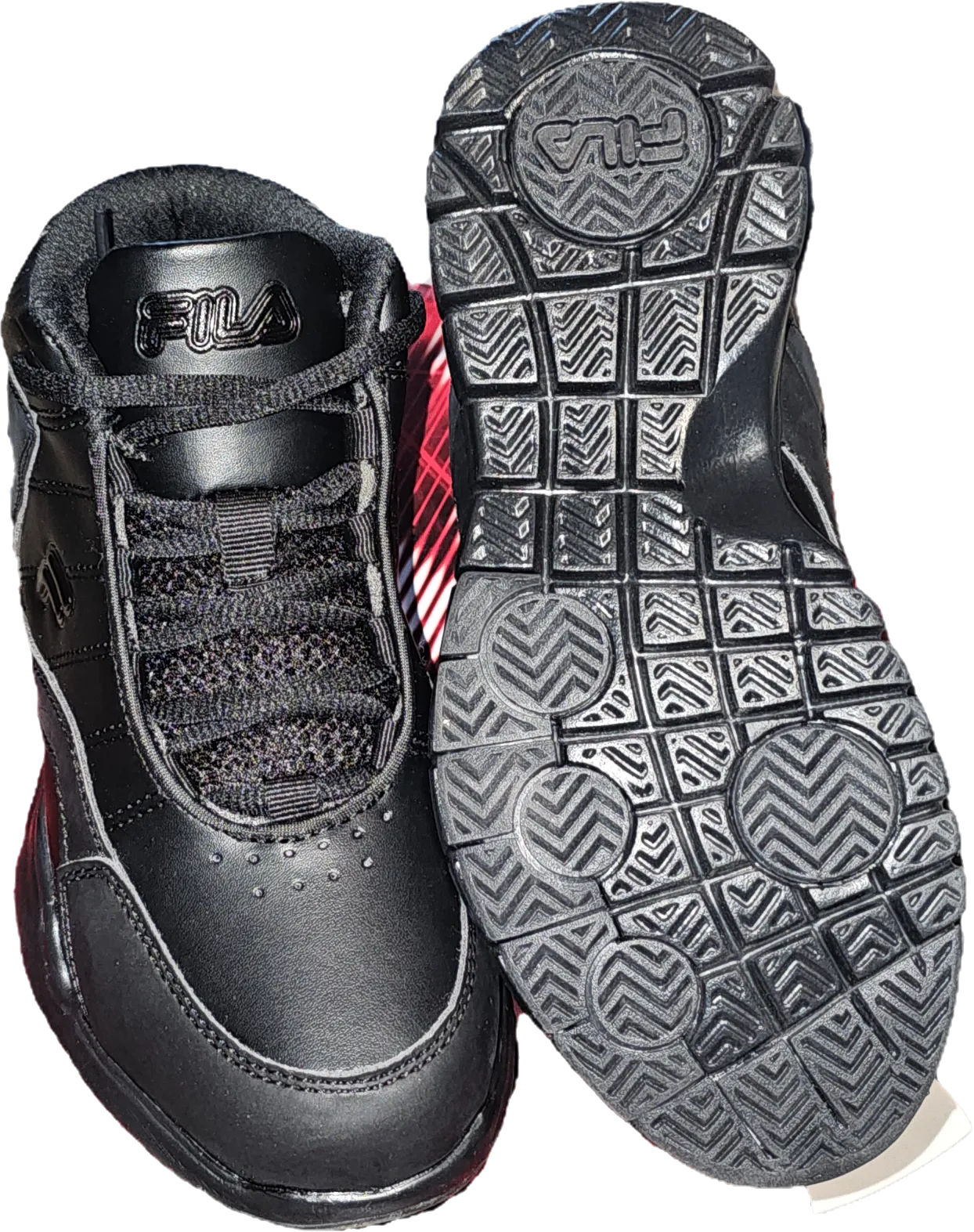 Fila Kids' Sweeper 19 Basketball Shoes - Black, Size 3.5