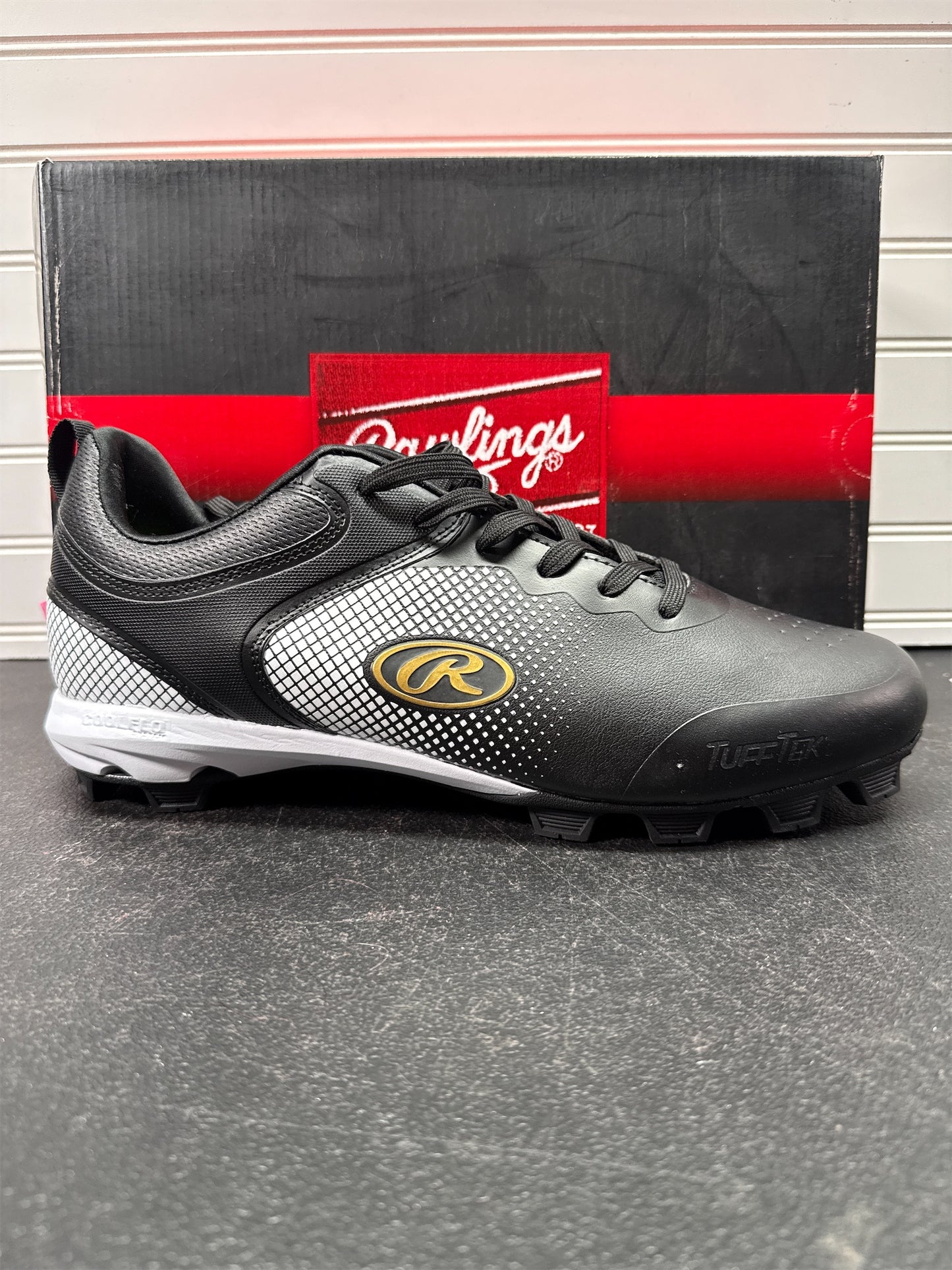 Rawlings Sanction Low Men's Baseball Cleats - Black, Size 13