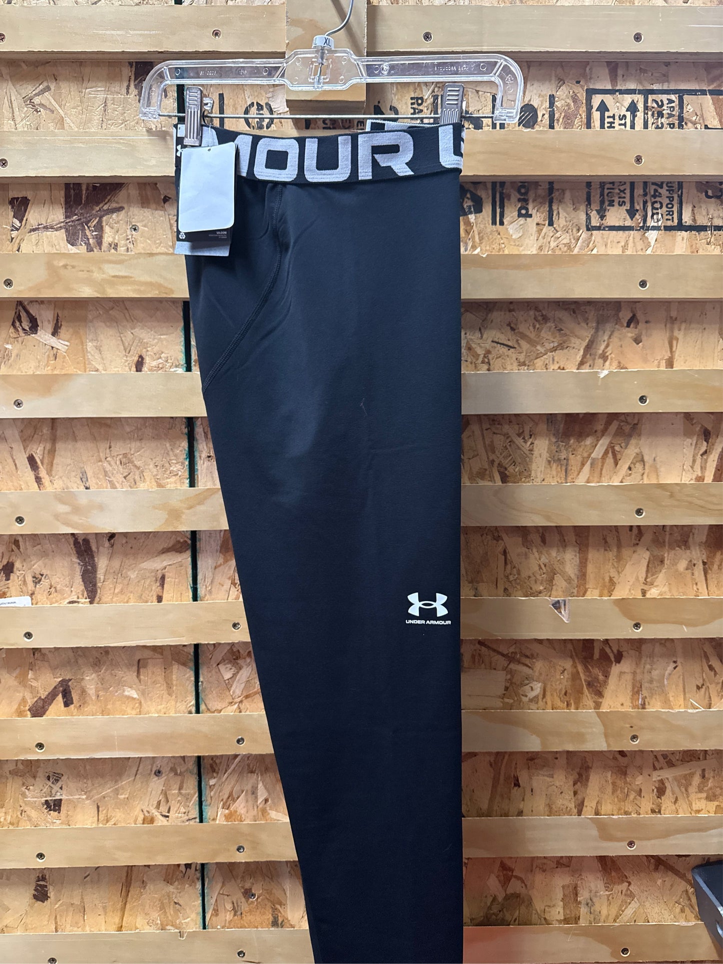 Under Armour Boys' ColdGear Leggings - Black, XL