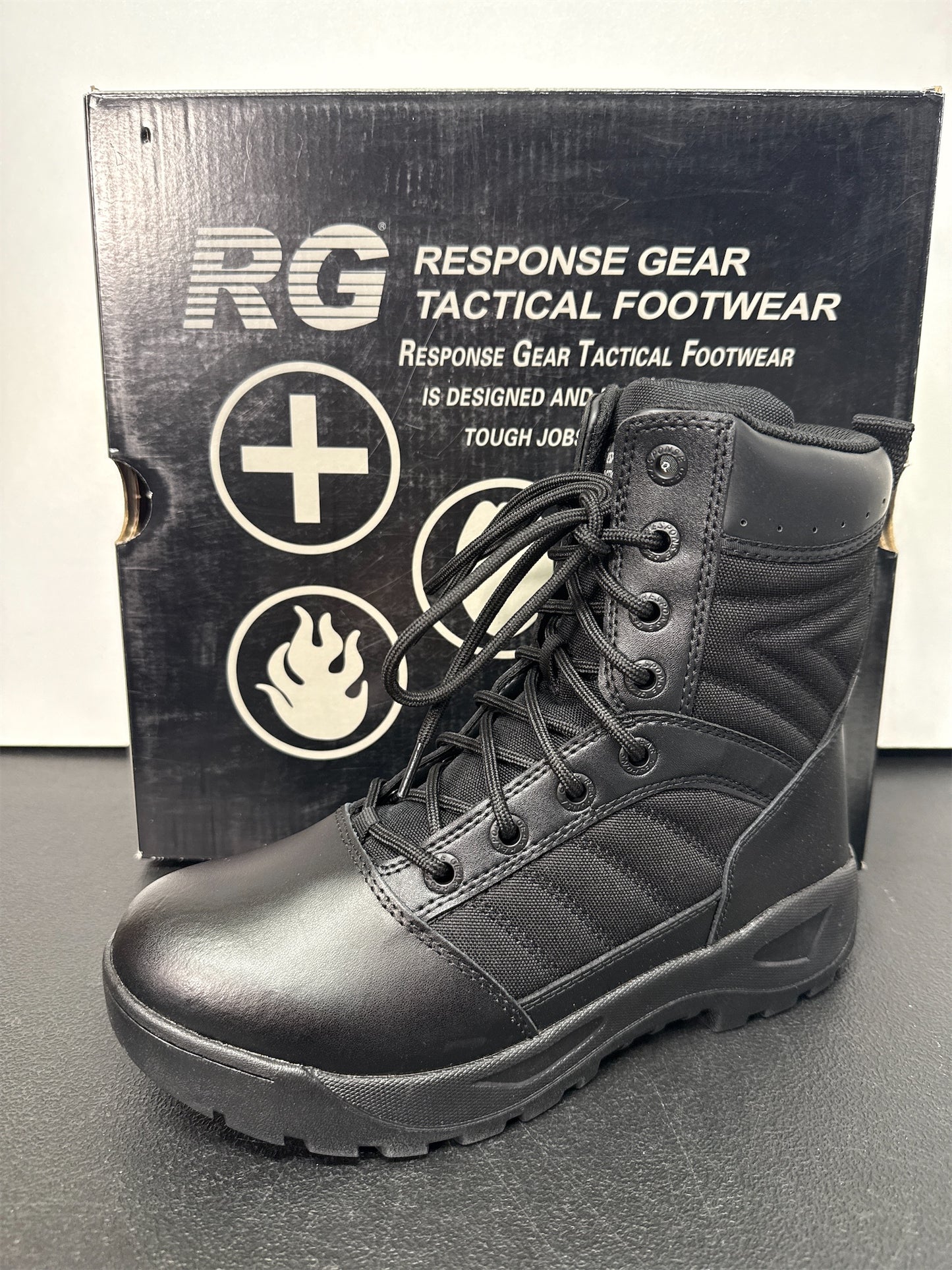 Response Gear Women's Side-Zip 3.0 Tactical Service Boots - Black, Size 10