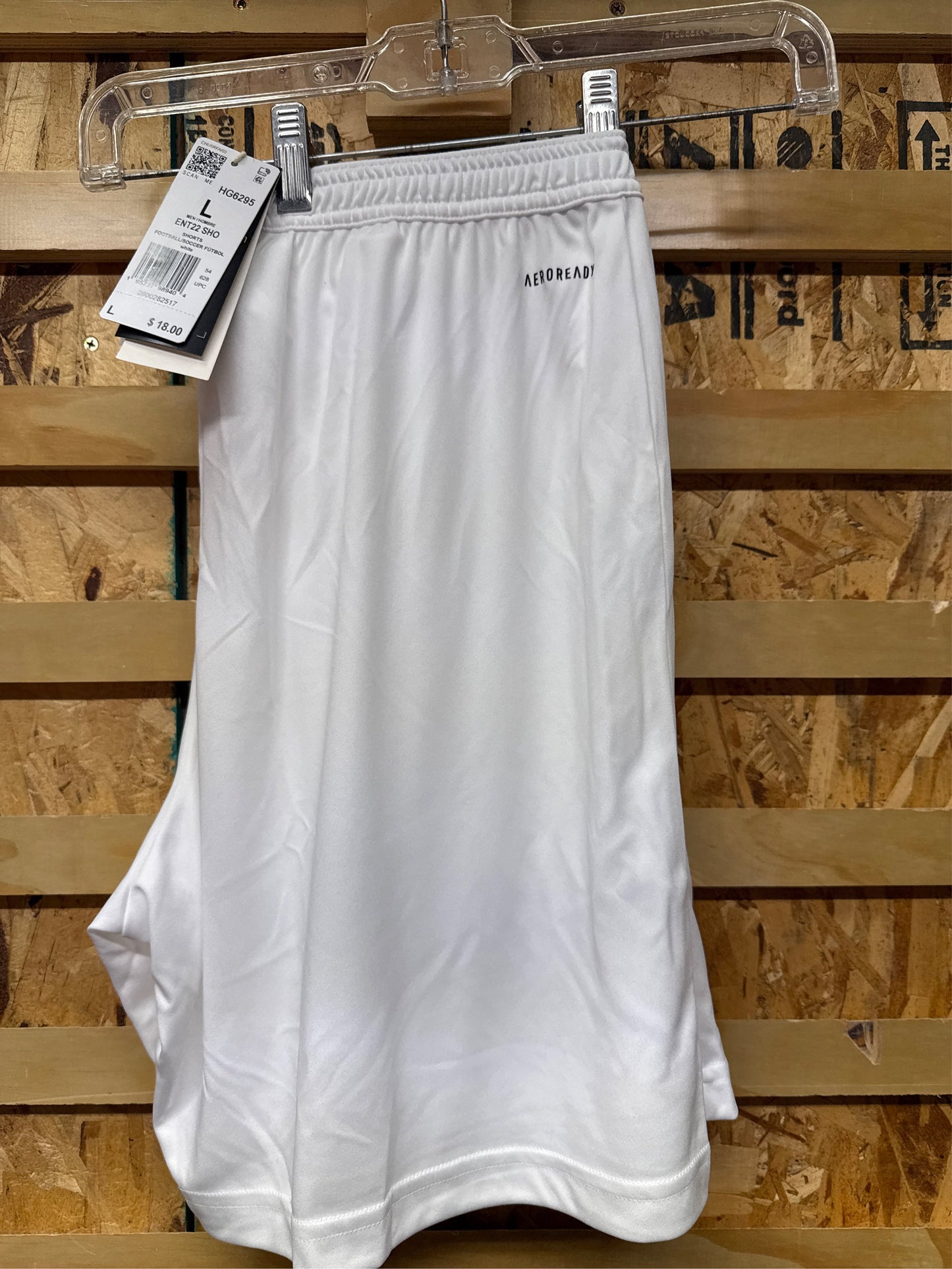Adidas Men's Entrada 22 Soccer Shorts - White, Large
