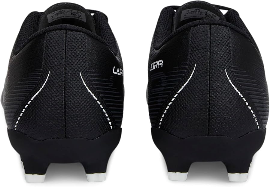 Puma Ultra Play Junior FG/AG Soccer Cleats - Black/White, Size 12