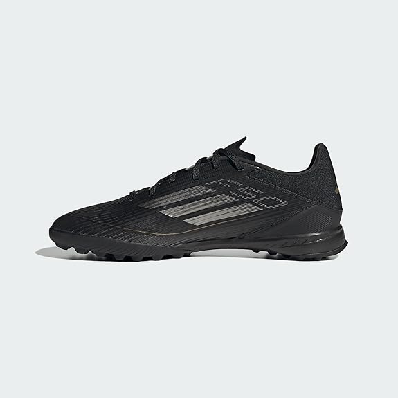 Adidas F50 League Turf Soccer Shoes - Black/Gold - Unisex 8M/9W