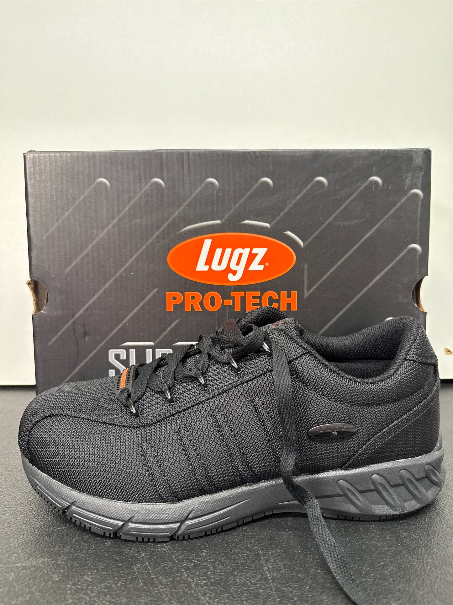 Lugz Men's Grapple Ballistic Slip-Resistant Casual Shoes - Black, Size 10