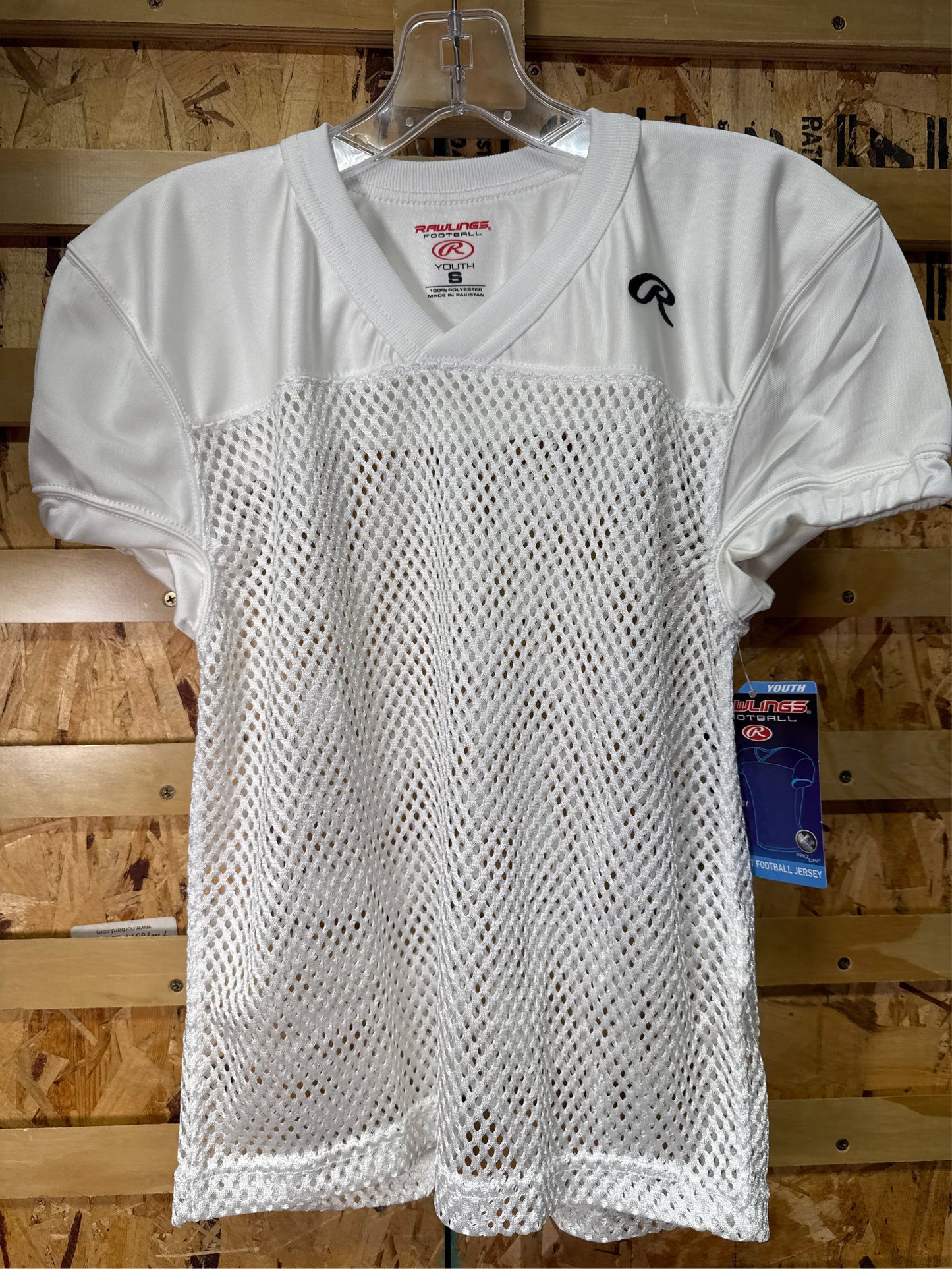 Rawlings Youth Pro Cut Practice Football Jersey - White