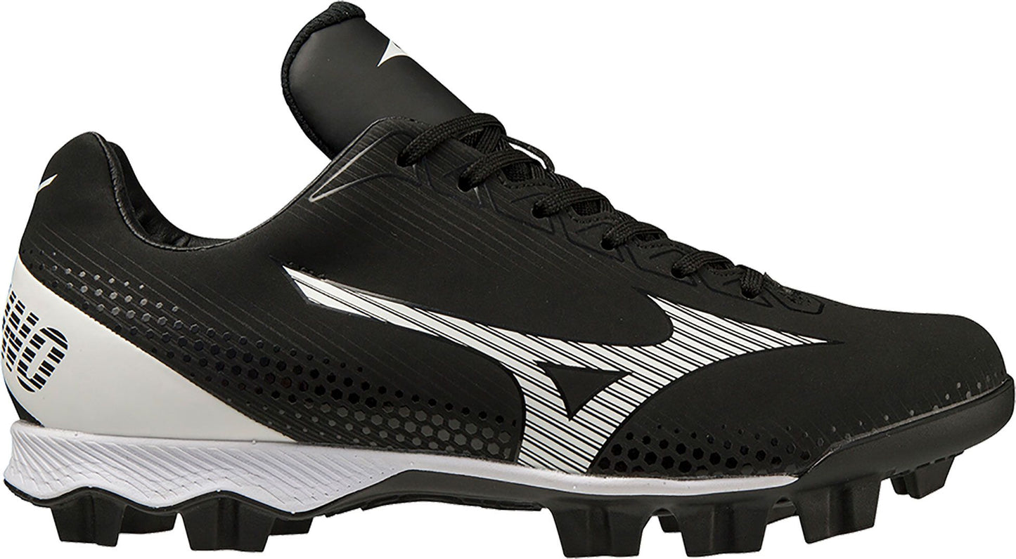 Mizuno Women's Wave Finch LightRevo TPU Softball Cleats - Black/White, Size 7