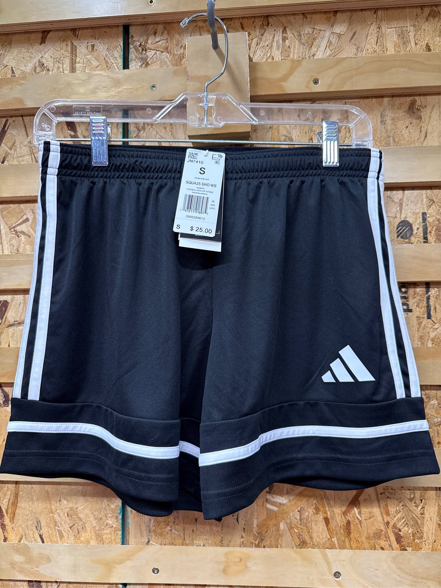 Adidas Women's Squadra 25 Soccer Shorts - Black/White, Size Small