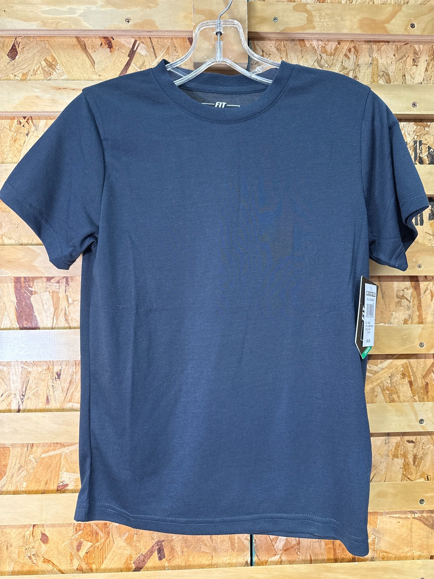 Fit Essentials Boys' Performance Short Sleeve Tee - Navy Blue, Size S