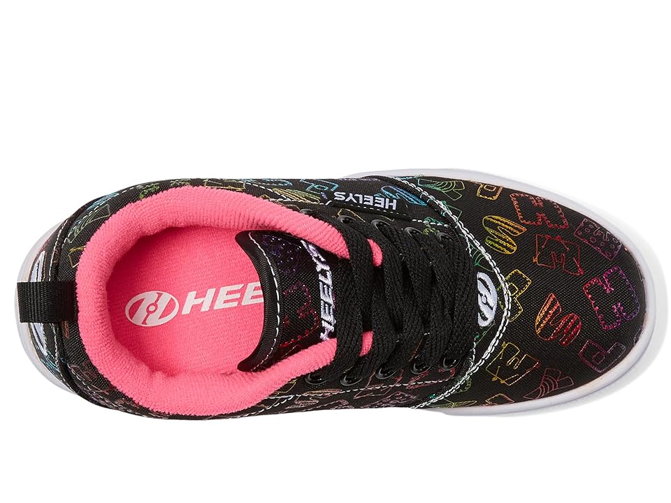 Heelys Kids' Pro 20 Skate Sneakers - Black/Rainbow/Pink - Size 1