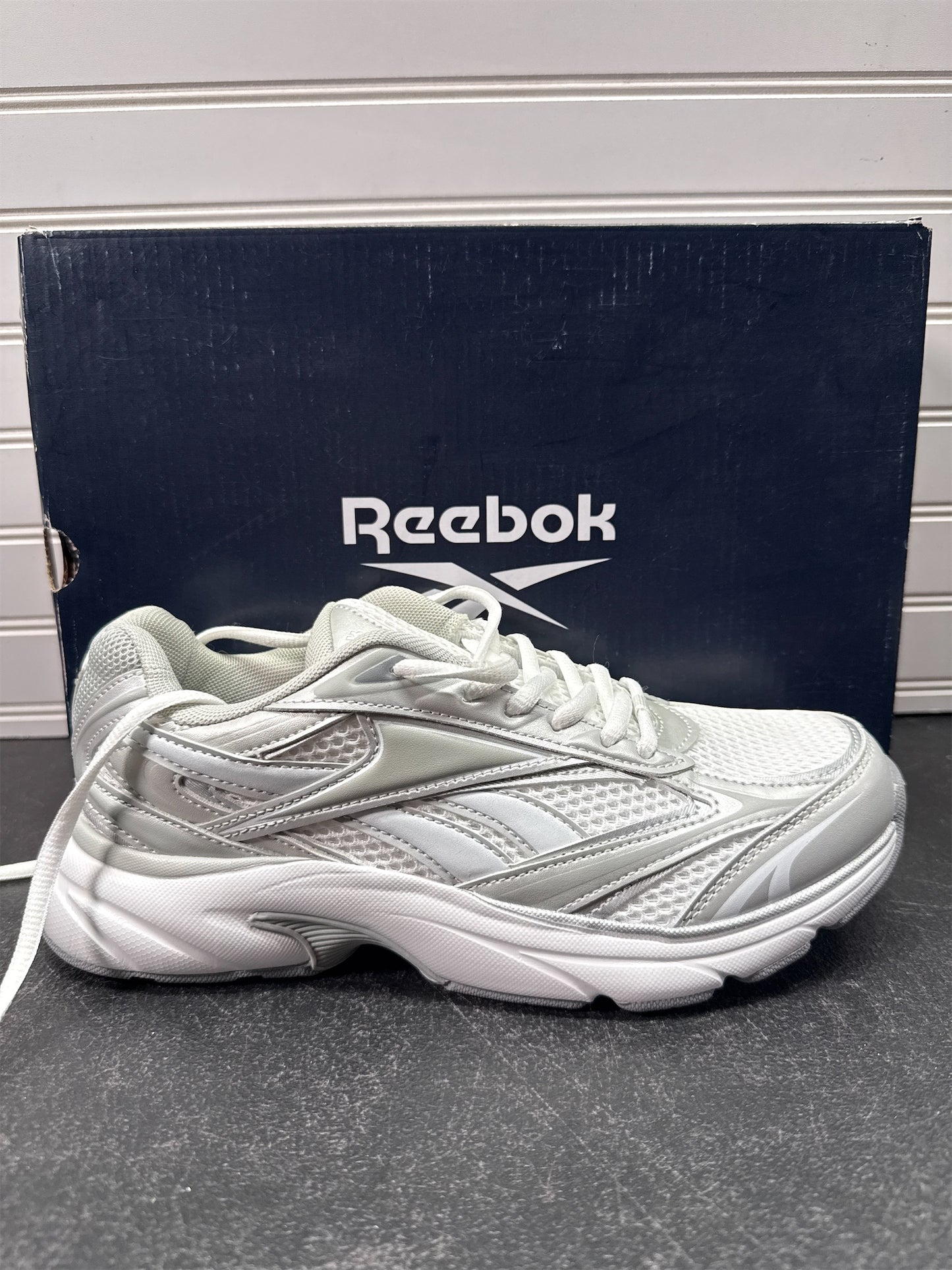 Reebok Men's Belwave Training Shoes - White/Light Grey, Size 9