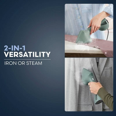 Conair ExtremeSteam 2-in-1 Handheld Garment Steamer & Iron - Pistachio Green