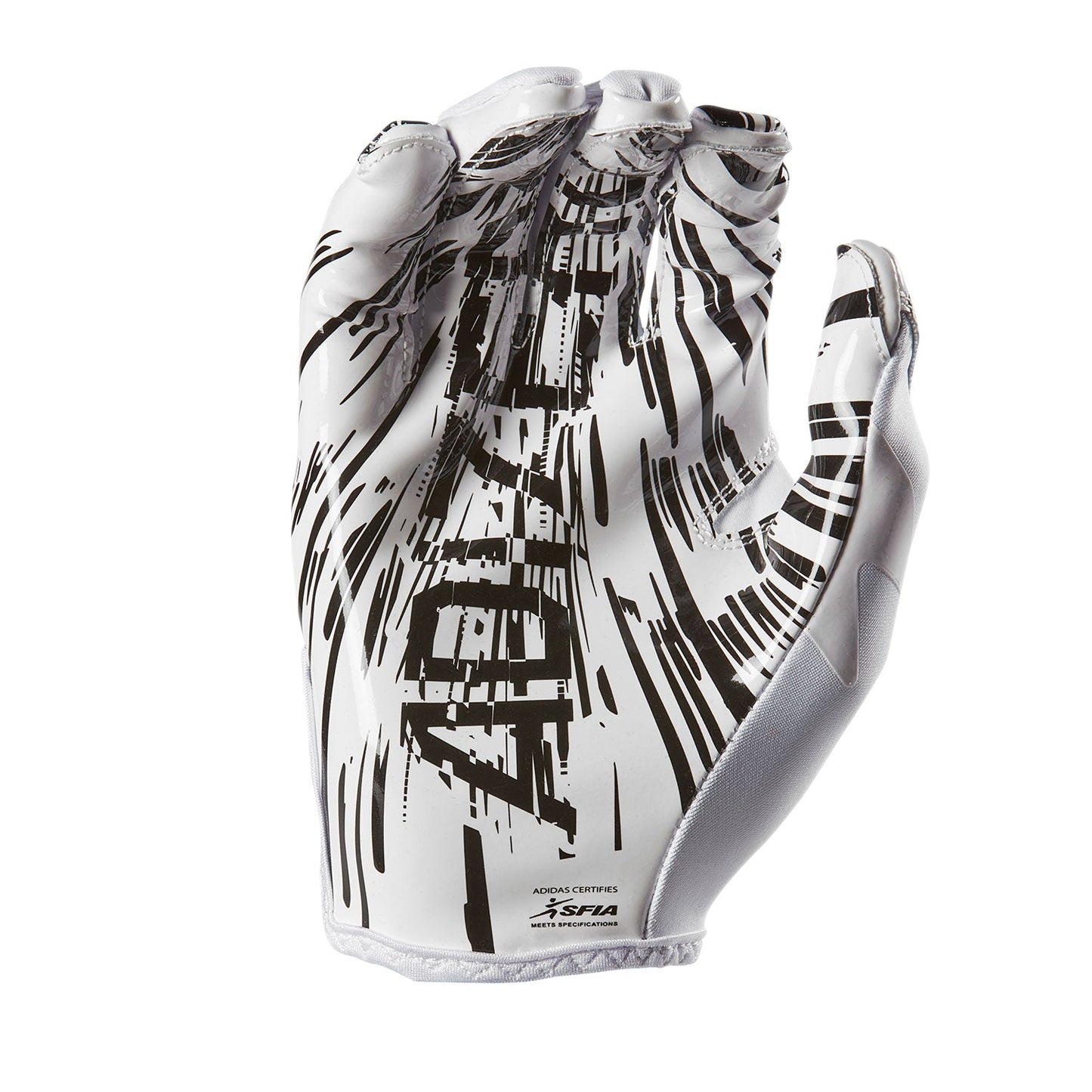 Adidas Adizero 13 Men's Football Receiver Gloves - White/Black, Small