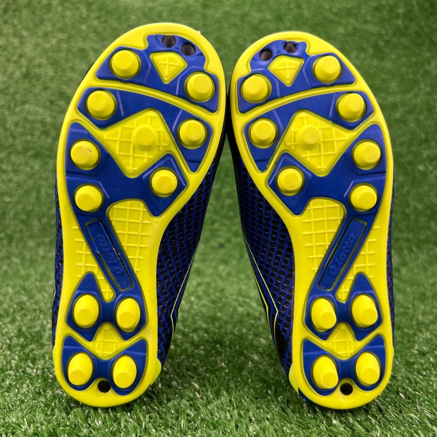 Lotto Boys' Forza Elite 3 JR Soccer Cleats - Black/Royal Blue, Size 8