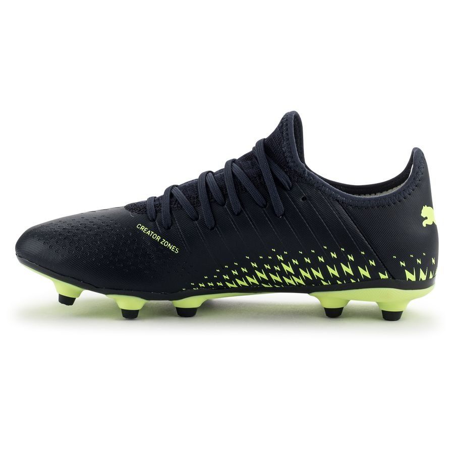 Puma Future Z 4.4 FG/AG Junior Soccer Cleats - Navy/Yellow, Size 5.5