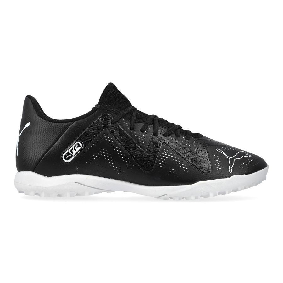 Puma Future Play IT Junior Soccer Shoes - Black/White, Youth Size 5.5