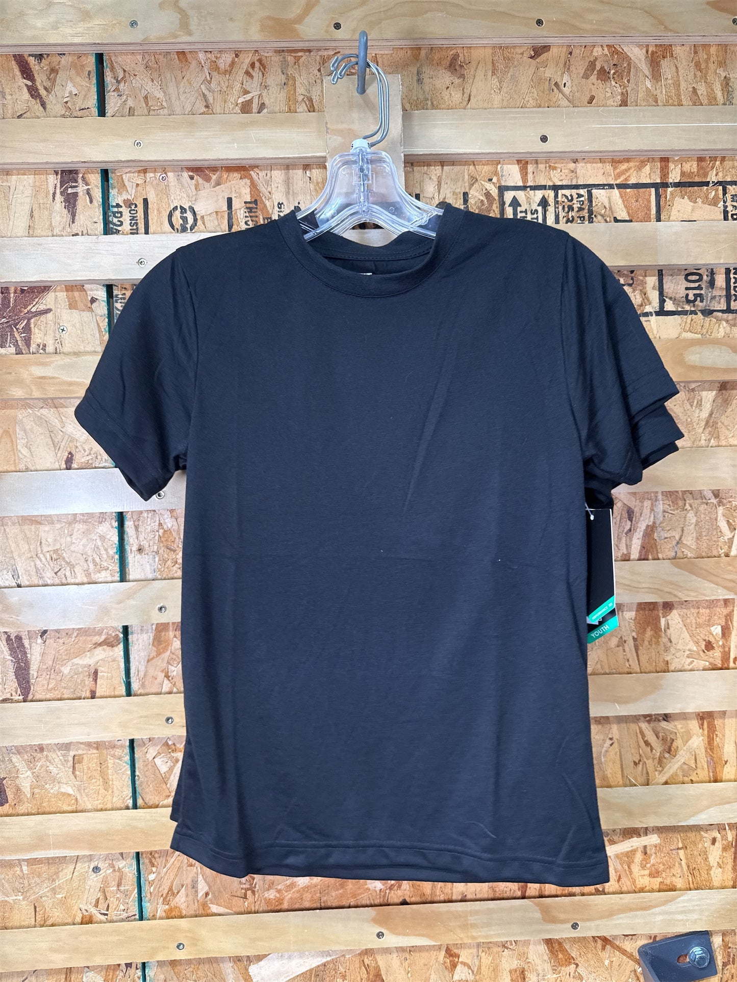 Fit Essentials Boys' Performance Short Sleeve T-Shirt, Black, Size Small