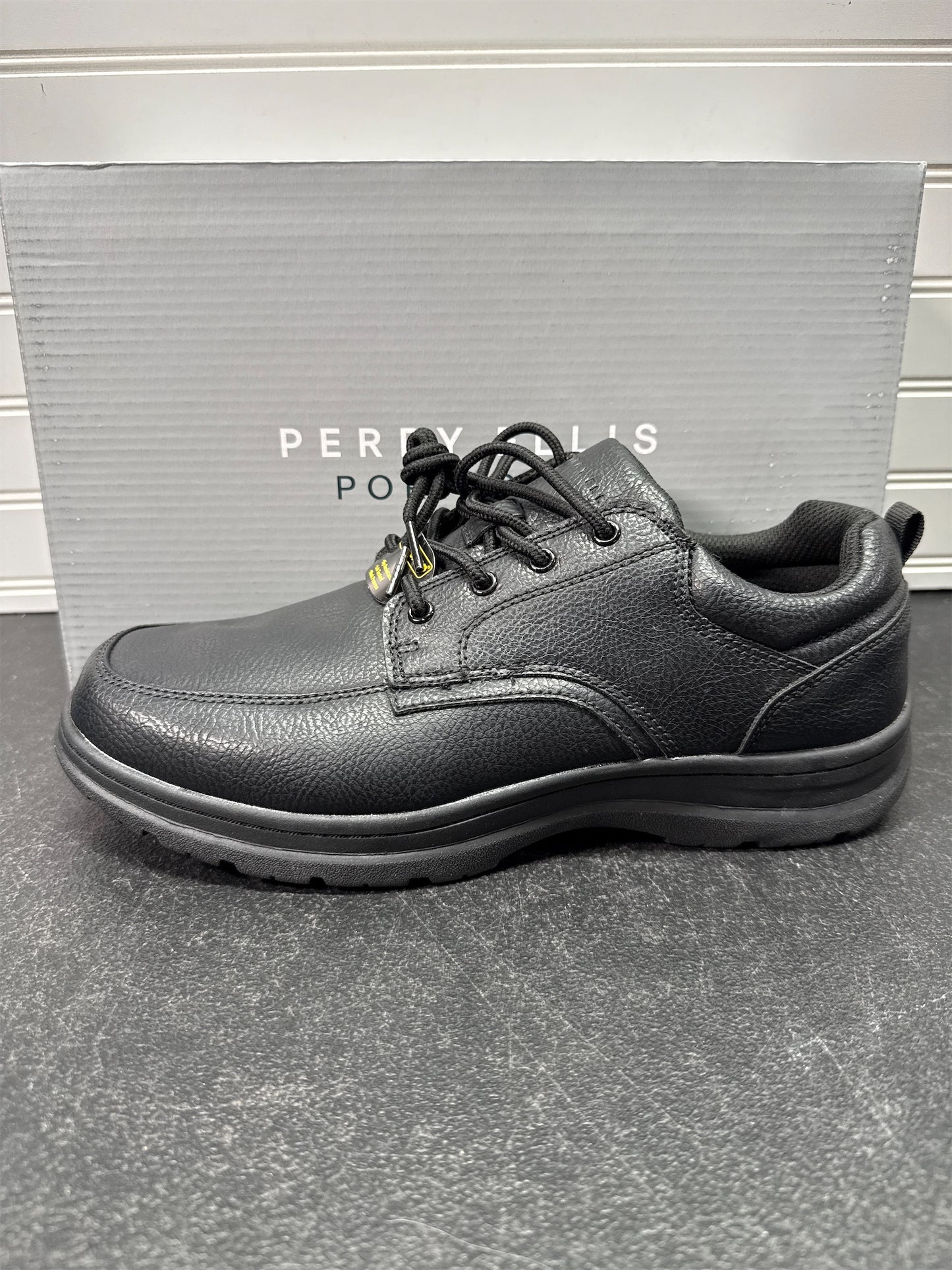 Perry Ellis Eldridge Men's Slip-Resistant Casual Shoes - Black, 9.5