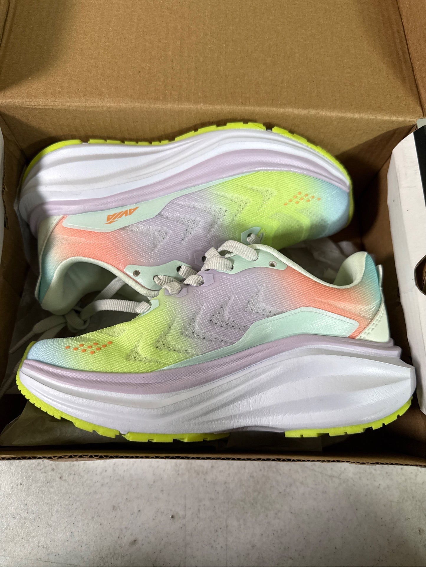 Avia Avi-Move Girls' Lifestyle Sneakers - Mint/Multicolor, Size 11