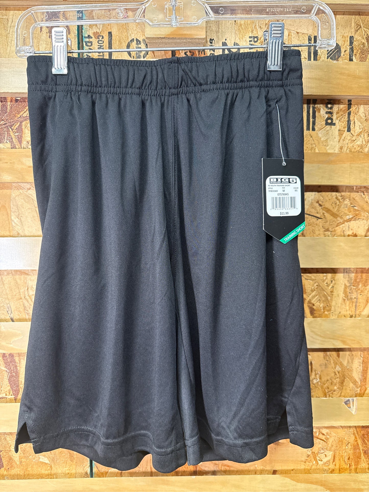 Fit Essentials Boys' Athletic Training Shorts - Black, Medium