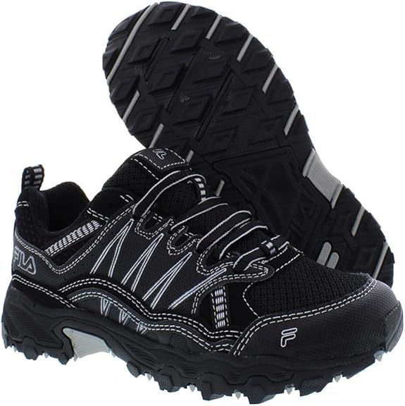Fila Kids' AT Peake 21 Trail Running Shoes - Black, Size 6