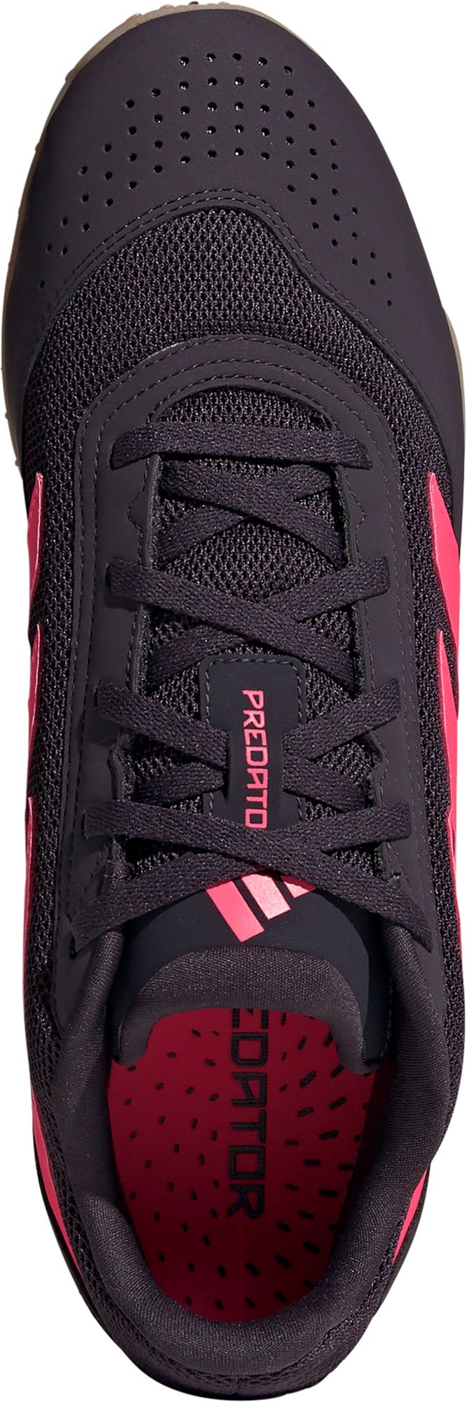 Adidas Predator Club Indoor Sala Soccer Shoes - Aurora Black/Turbo/Gum, 8M/9W