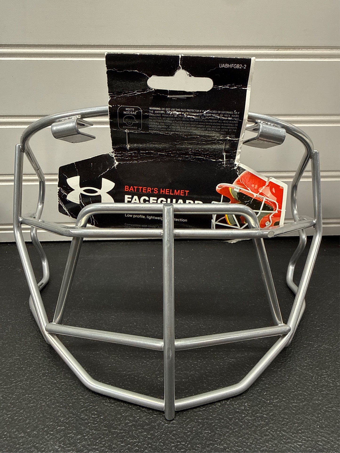 Under Armour Baseball & Softball Batting Helmet Face Guard - Silver