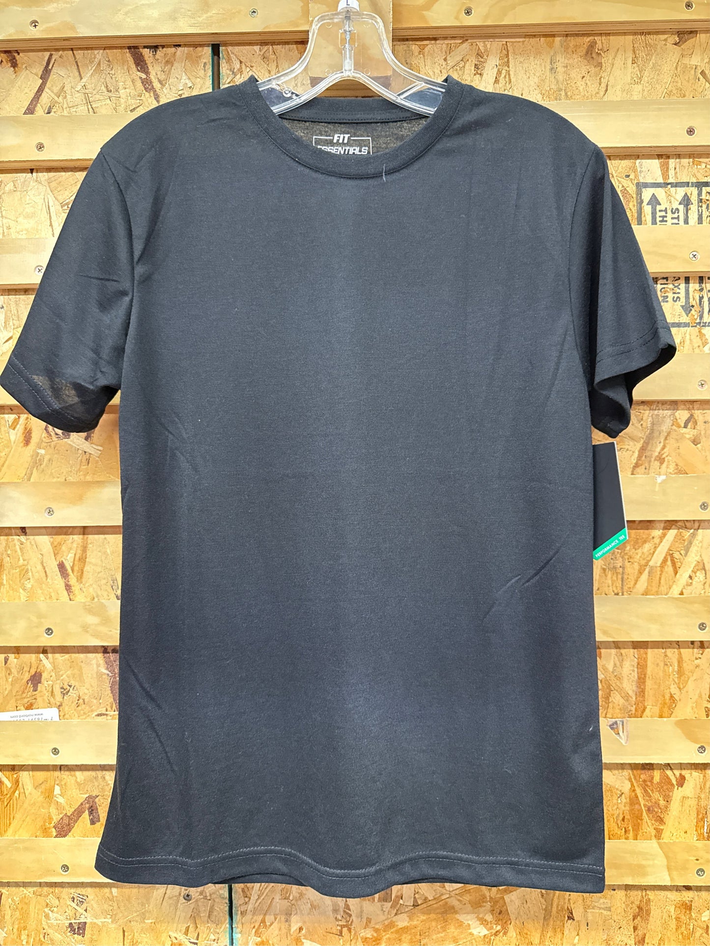Fit Essentials Boys' Performance Short Sleeve T-Shirt - Black, Large