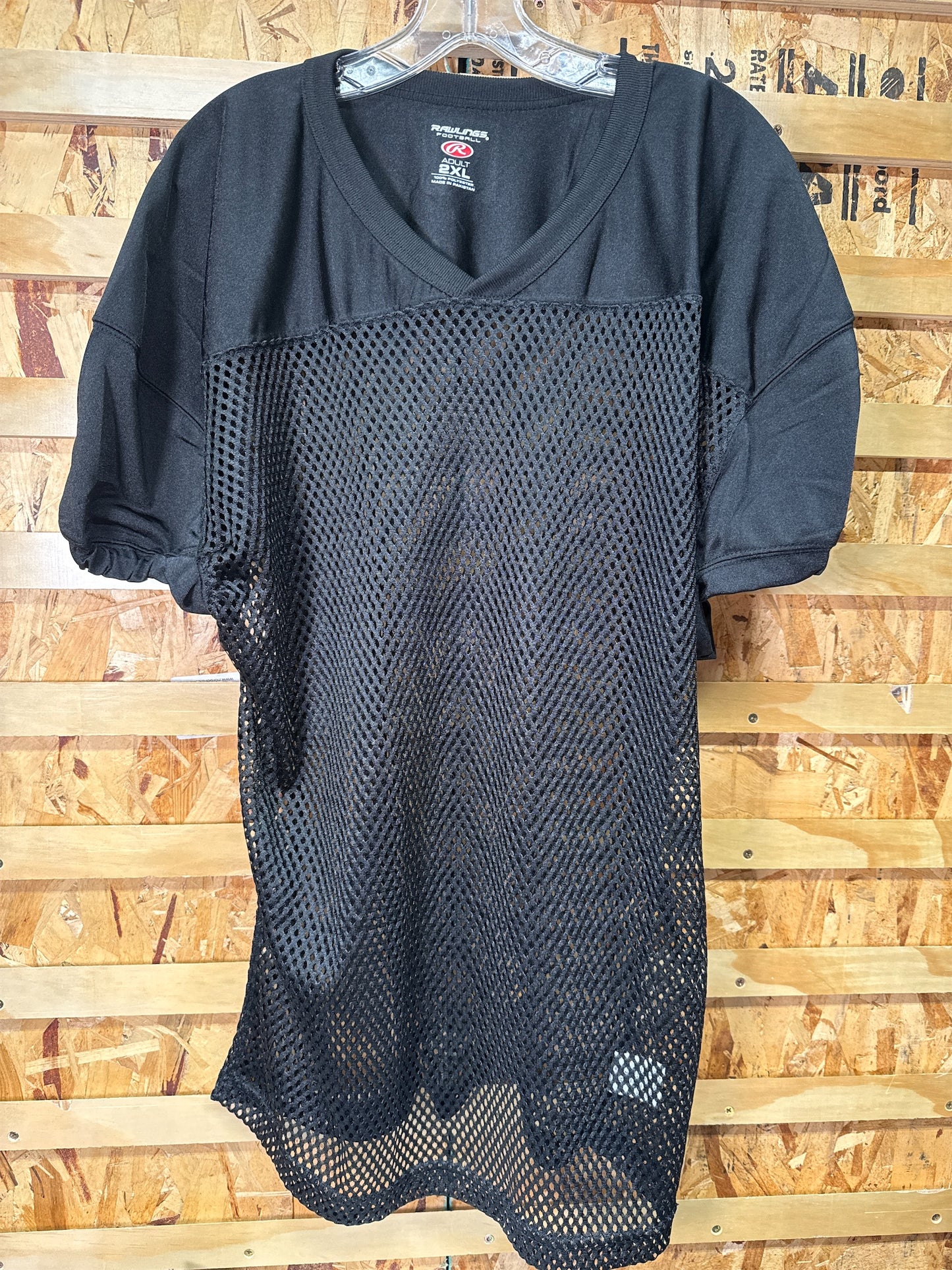 Rawlings Adult Premium Pro Cut Football Practice Jersey - Black, 2XL