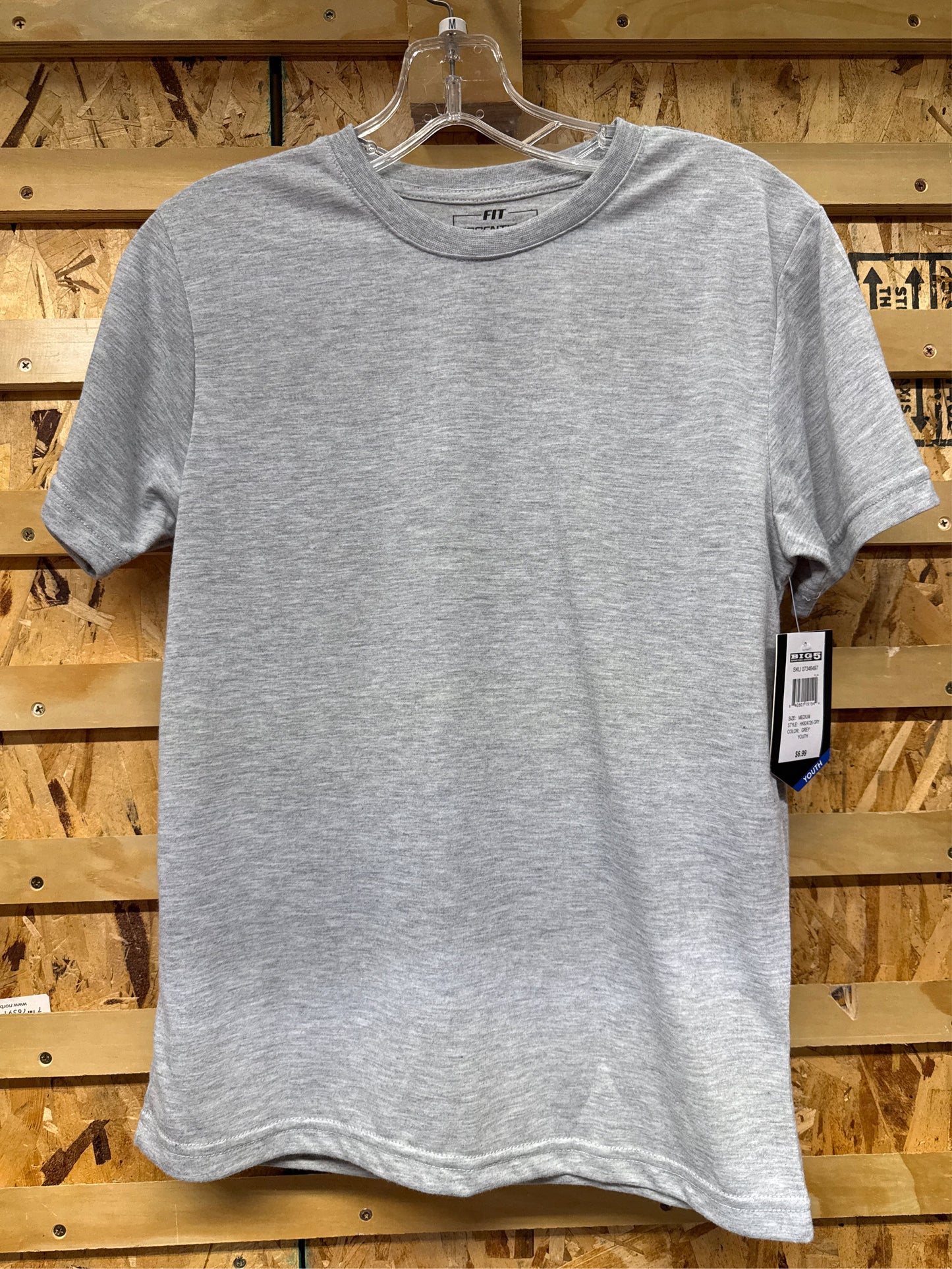 Fit Essentials Kids' Performance Short Sleeve Tee - Gray, Size M